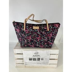 KATE SPADE LARGE MULTI COLOR PRINT NYLON SHOULDER BAG (ASIS)